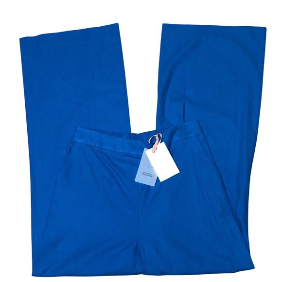 Alex Marie $109 Womens Wide-Leg Blue Pants Linen Blend Elastic Waist Sm NWT - Picture 5 of 6